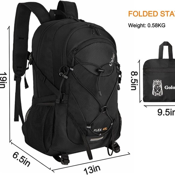 Amazon.com : G4Free 45L Hiking Travel Backpack Waterproof  Hiking Backpack 45L